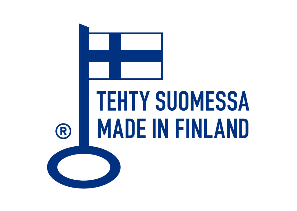 Sinivuokko on avainlippu yritys. Tuotteet ovat tehty Suomessa.