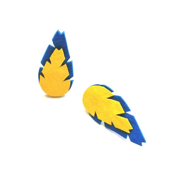 sininen ja keltainen korvakorut ukraina tuki support korvakorut